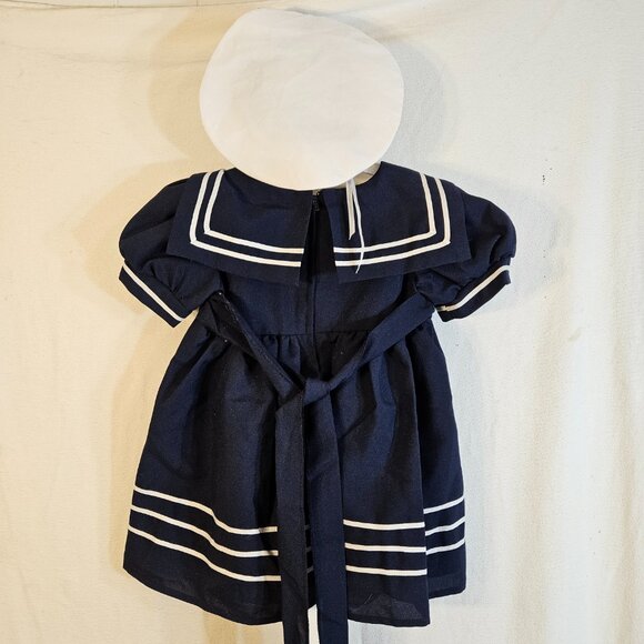 Sailor Style Girls Dress -- ITEM #2043 - Picture 2 of 2
